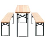 vidaXL Beer Table with 2 Benches 177 cm Pinewood