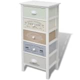 vidaXL Shabby Chic French Storage Cabinet 5 Drawers Wood