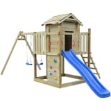 vidaXL Spielturm mit Leiter Rutsche Schaukeln 557 x 280 x 271 cm Holz