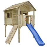 vidaXL Spielturm mit Rutsche und Leiter 360 x 255 x 295 cm Holz