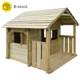 vidaXL Speelhuis met 3 ramen 204x204x184 cm hout