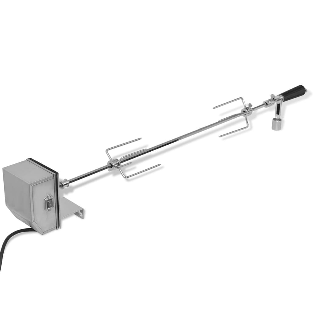 Espetón Para Asados/Barbacoa Con Motor Profesional Acero 1200 Mm/900 Mm Vidaxl