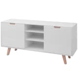 vidaXL High Gloss Sideboard MDF 150x40x73 cm White