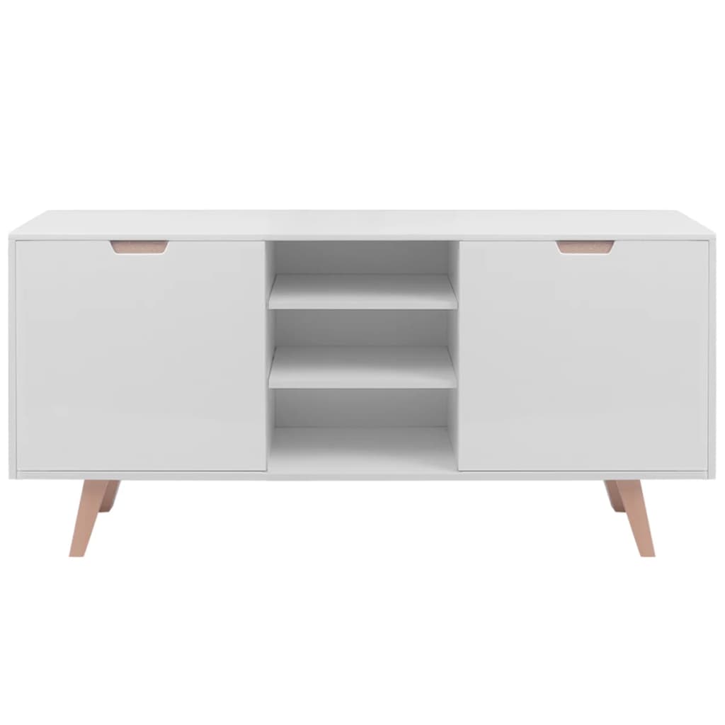 VidaXL - vidaXL Dressoir hoogglans wit 150x40x73 cm MDF