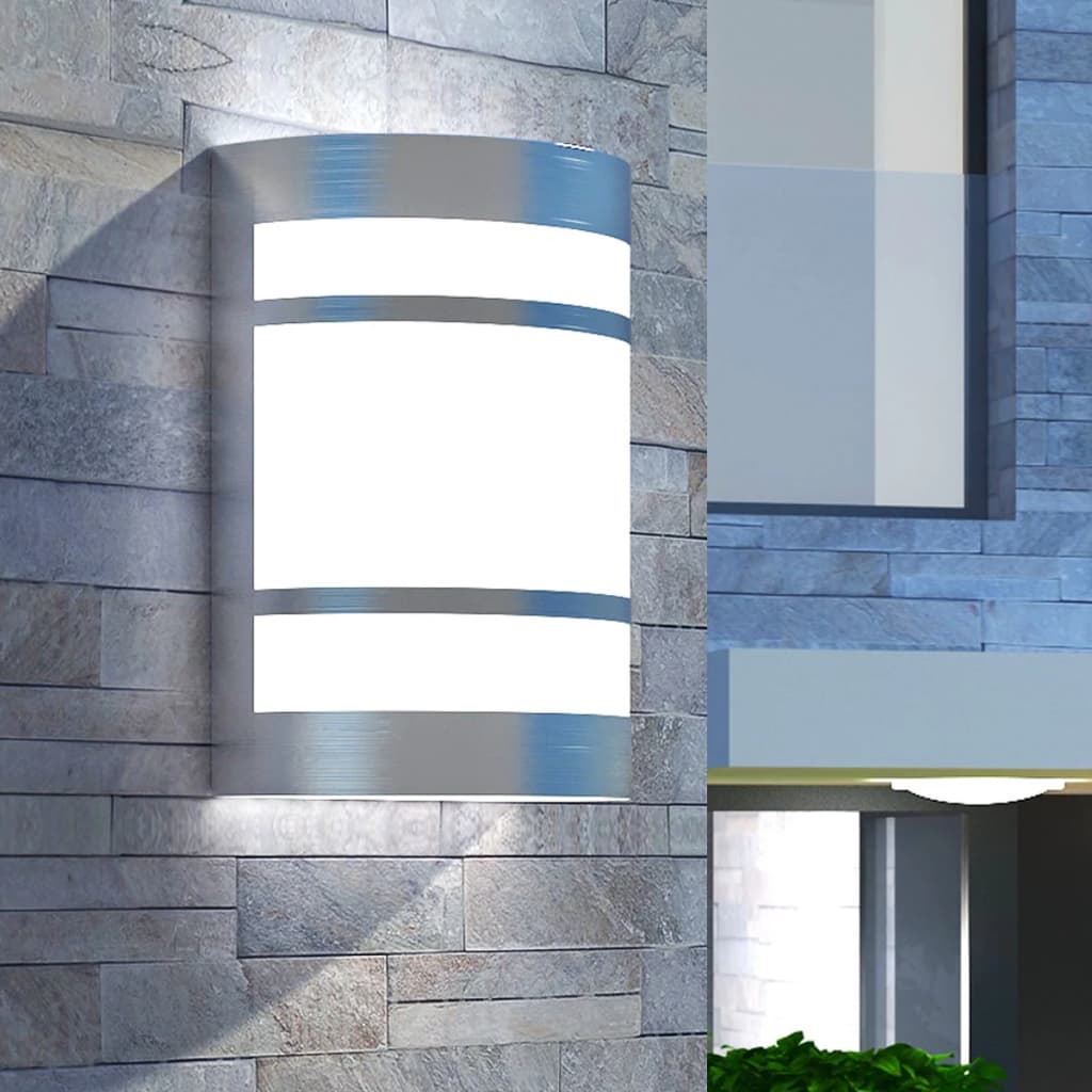 vidaXL Corp de iluminat exterior de perete, oțel inoxidabil vidaXL imagine noua 2022
