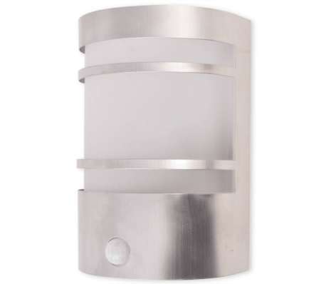 Applique Murale Extérieure étanche IP44 - Acier Inoxydable, Verre Dépoli, 60W Max