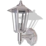 vidaXL Außenwandlampe Laterne Aufrecht Edelstahl