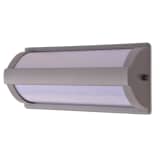 vidaXL Candeeiro de parede exterior alumínio cinzento