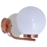 vidaXL Kulista lampa ścienna zewnętrzna, stal nierdzewna, miedziana