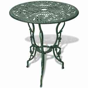 3dílný bistro set litý hliník zelený - obrázek 2