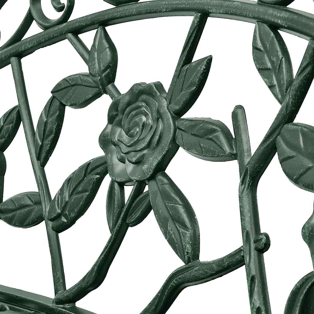 Banc De Jardin 100 Cm Aluminium Coulé Vert VidaXL 12 width=274