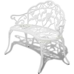 vidaXL aiapink, 100 cm, valualumiinium, valge