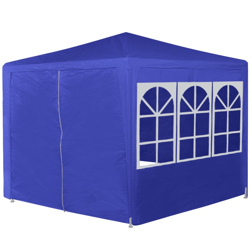 Parti sátor 6 db kék oldalfallal 2x2 m 