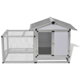 vidaXL Chicken Coop Aluminum 62.2"x24.8"x36.6"