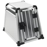 vidaXL Hundebur aluminium M