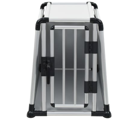 vidaXL Hondentransportbox M aluminium