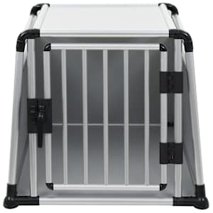 vidaXL Hundebur aluminium L