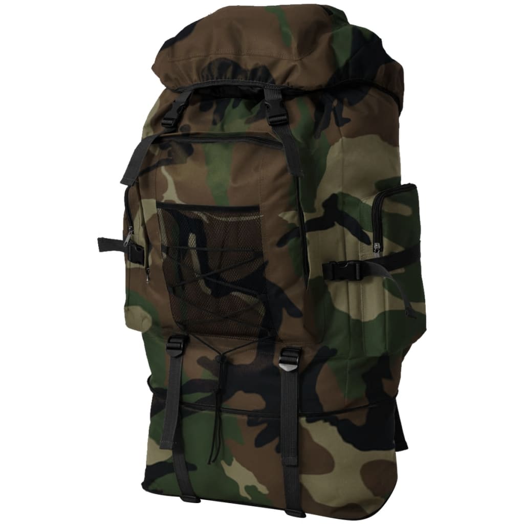 vidaXL Rucsac în stil militar, XXL, 100 L, camuflaj