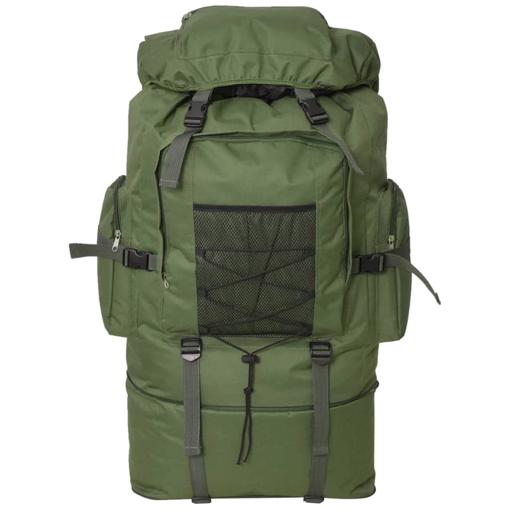 vidaXL katona stílusú hátizsák 100 L XXL zöld
