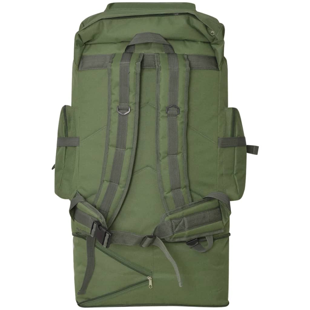 Katona stílusú hátizsák 100 L XXL zöld 