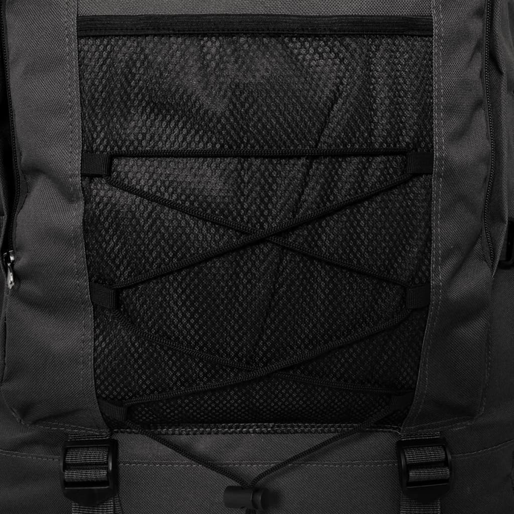 XXL 100 L fekete katona stílusú hátizsák 