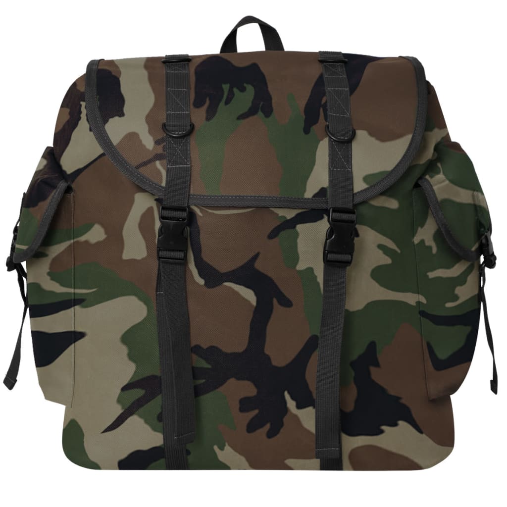 vidaXL Plecak w wojskowym stylu, 40 L, moro