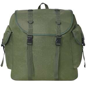 vidaXL Kari&scaron;ko stiliaus kuprinė, 40 l, žalia