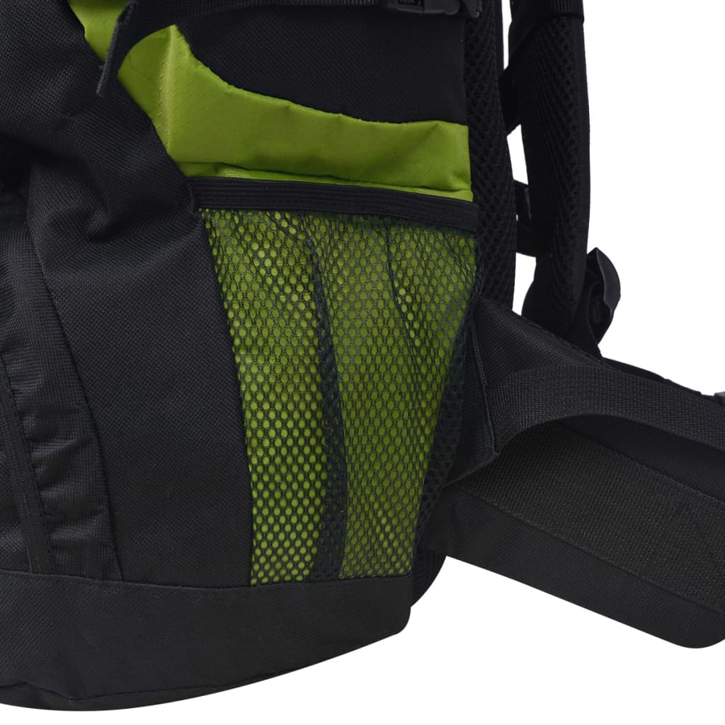 Outdoorový batoh XXL 75 l černý a zelený