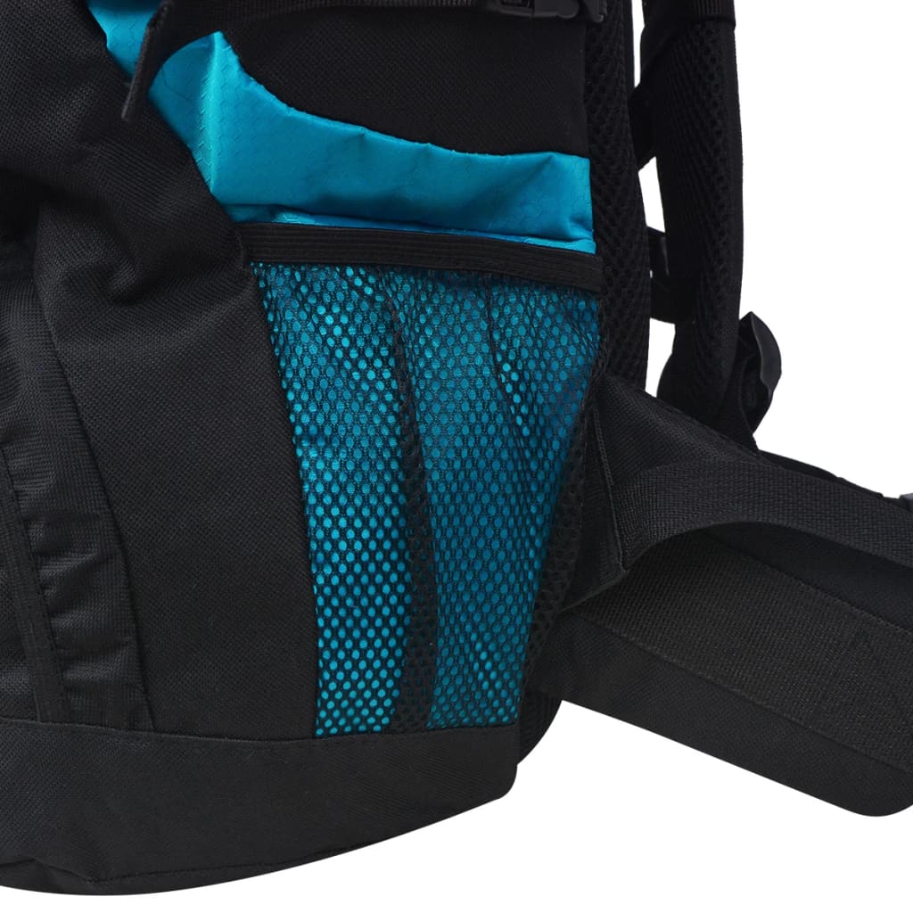  Turistický batoh XXL, 75 l, čierny a modrý