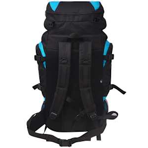 Outdoorový batoh XXL 75 l černý a modrý - obrázek 4