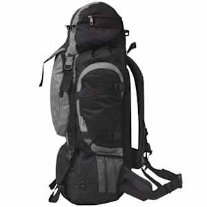 Outdoorový batoh XXL 75 l černý a šedý - obrázek 3