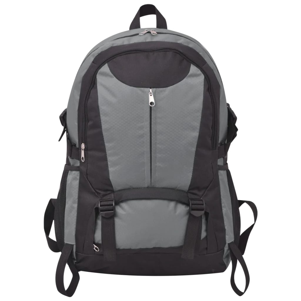 vidaXL Turistický batoh, 40 l, čierno-sivý