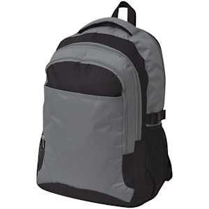 vidaXL seljakott 40 l, must ja hall