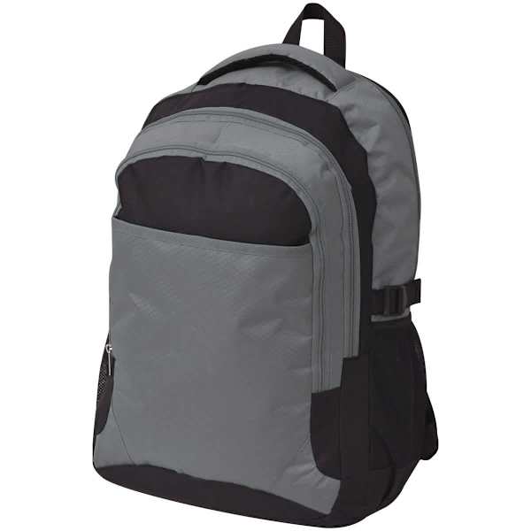 vidaXL seljakott 40 l, must ja hall