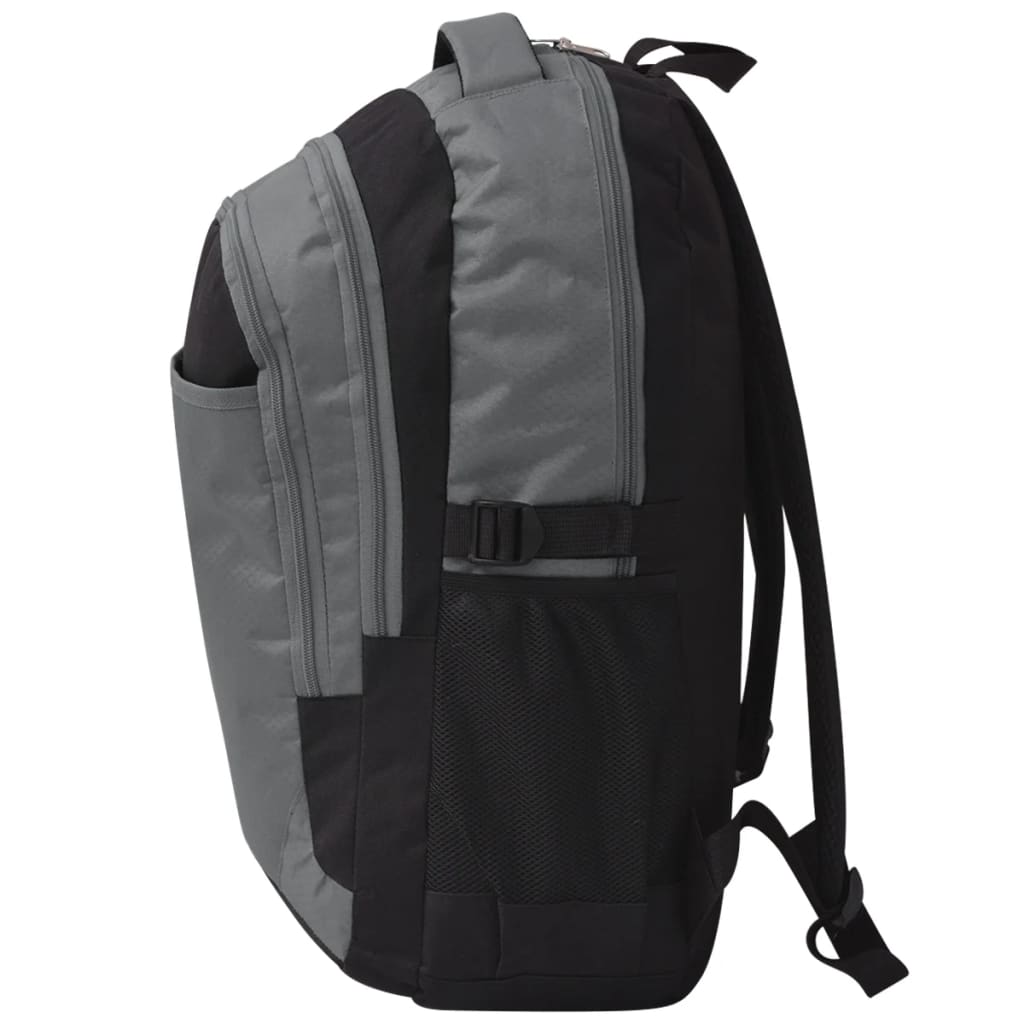 Thumbnail - vidaXL Schulrucksack 40 L Schwarz und Grau
