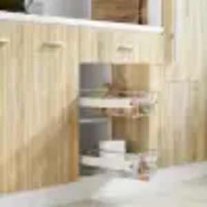 Izvlečne košare mrežaste 2 kosa 400 mm srebrne