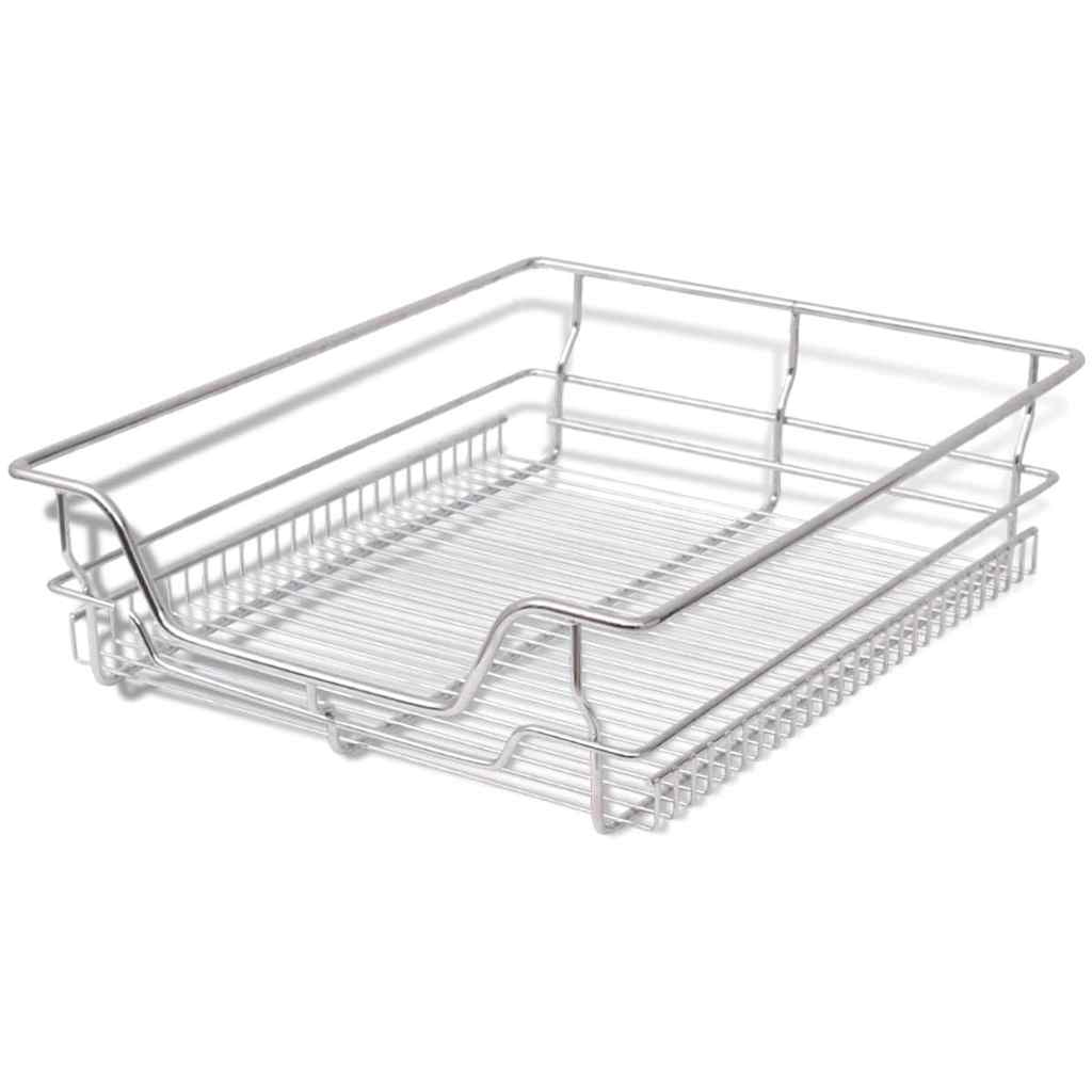 Pull-Out Wire Baskets 2 Pcs Silver 500 Mm VidaXL 14 width=274