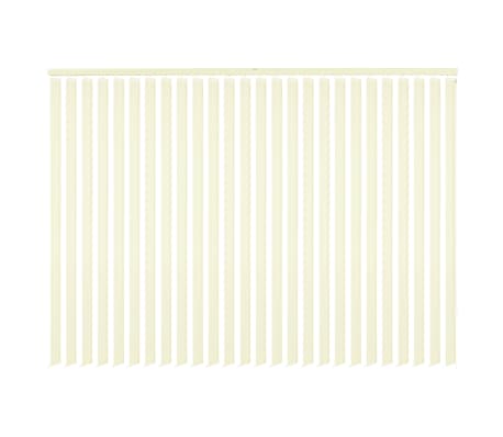 vidaXL Persianas verticais 150x250 cm tecido creme