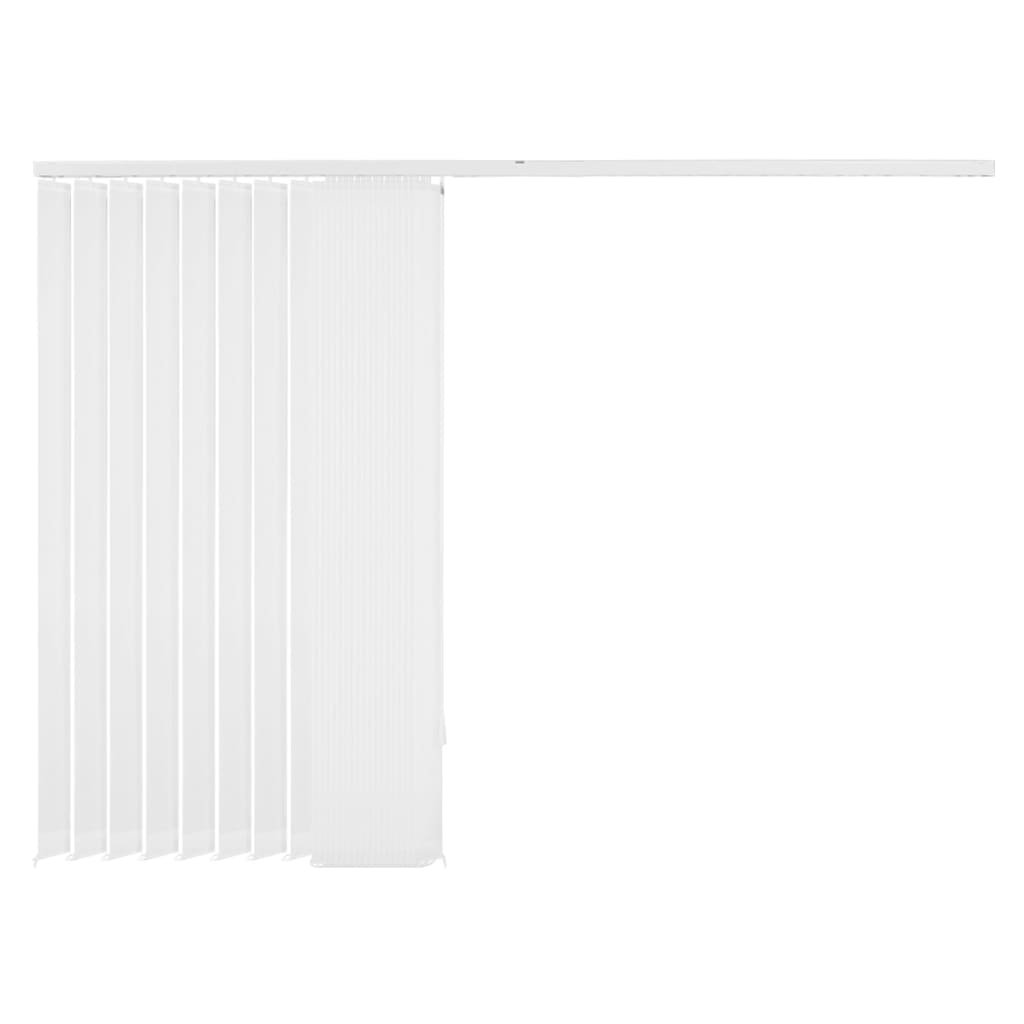 Vertikale Jalousien Weiß Stoff 120x250 cm | Stepinfit.de