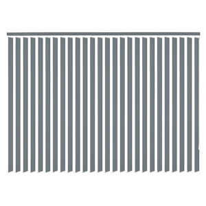 vidaXL Vertical Blinds Grey Fabric 195x180 cm