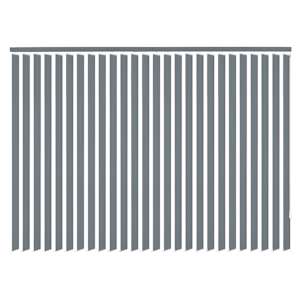 vidaXL Vertikalios žaliuzės, pilkas audinys, 180x250 cm