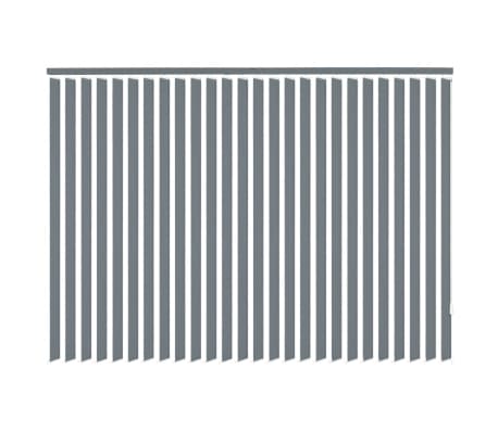 vidaXL Vertikalios žaliuzės, pilkas audinys, 195x250 cm
