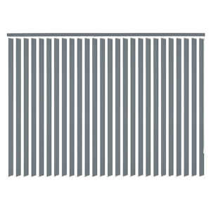 vidaXL Vertikalios žaliuzės, pilkas audinys, 195x250 cm