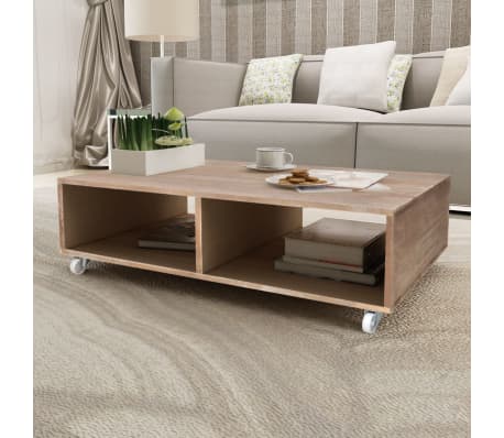 Vidaxl Solid Wood Coffee Couch Side End Accent Table Living Room