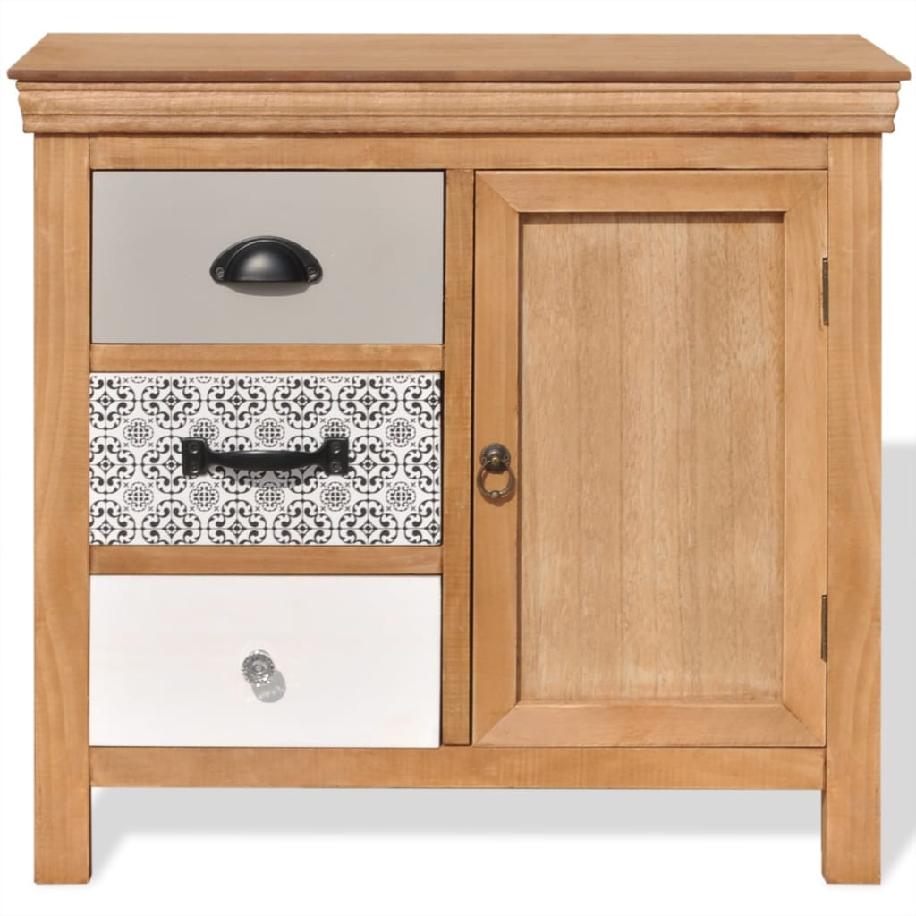 

vidaXL Dressoir 65x35x60 cm massief eucalyptushout