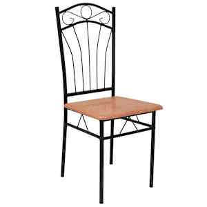 vidaXL 4 db barna acél és MDF étkezőszék