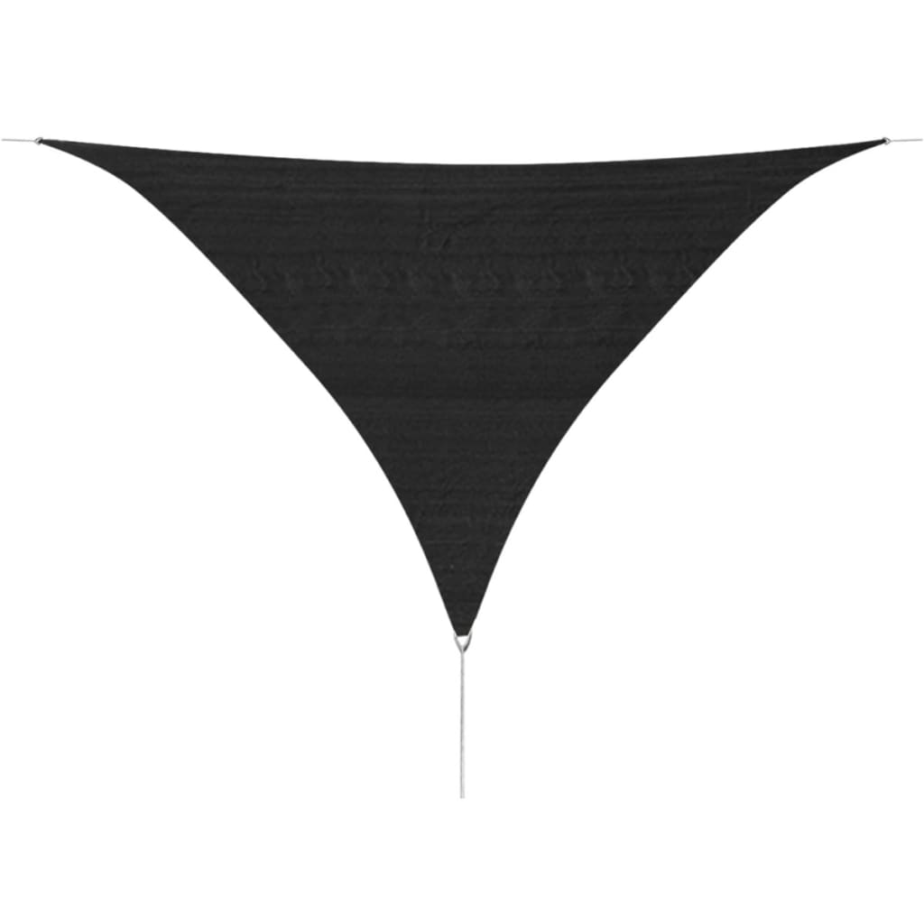 vidaXL Pânză parasolar din HDPE triunghiulară 3,6x3,6x3,6 m, antracit vidaxl.ro