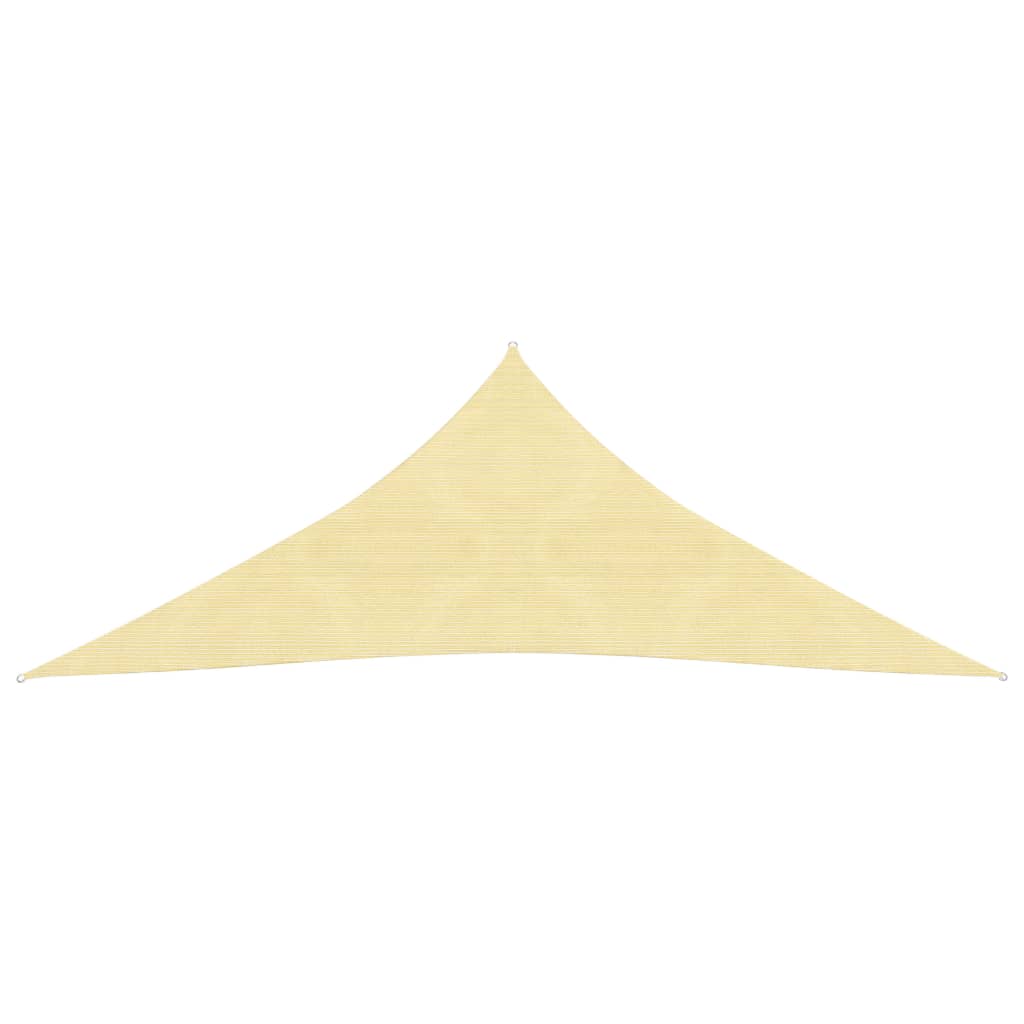 Aurinkovarjo Purje HDPE Kolmikulmainen 3.6×3.6×3.6 m Beige