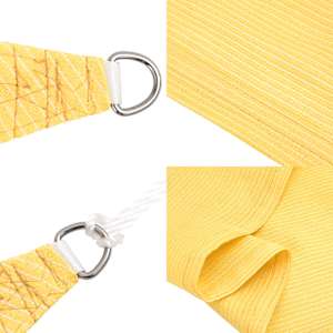 Senčno Jadro HDPE Trikotno 5x5x5 m Bež - slika 6