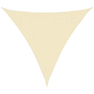 Senčno Jadro HDPE Trikotno 3.6x3.6x3.6 m Kremne Barve - slika 2
